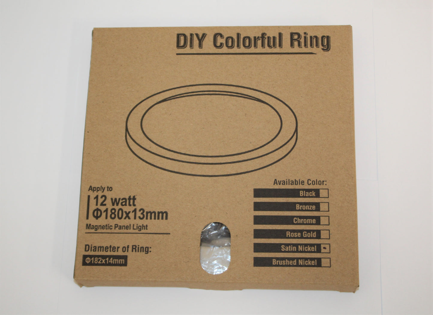 Sunset Lighting K8206-80 6" Decorative Metal Trim in Satin Nickel  for F8206-30