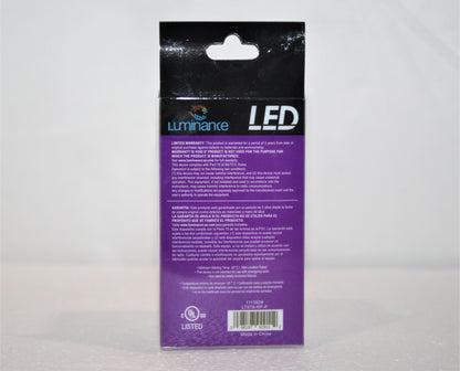 Luminance A19 Non-Dimmable E26 LED 1.5W Light S14 Bulb Purple L7578-RP-P