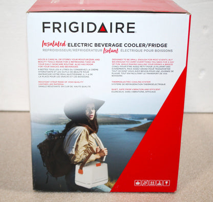 Frigidaire 6-Can Retro Top-Opening Portable Beverage Mini Fridge/Cooler EFMIS308-WHITE