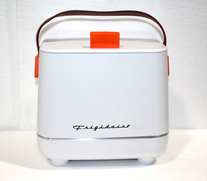 Frigidaire 6-Can Retro Top-Opening Portable Beverage Mini Fridge/Cooler EFMIS308-WHITE