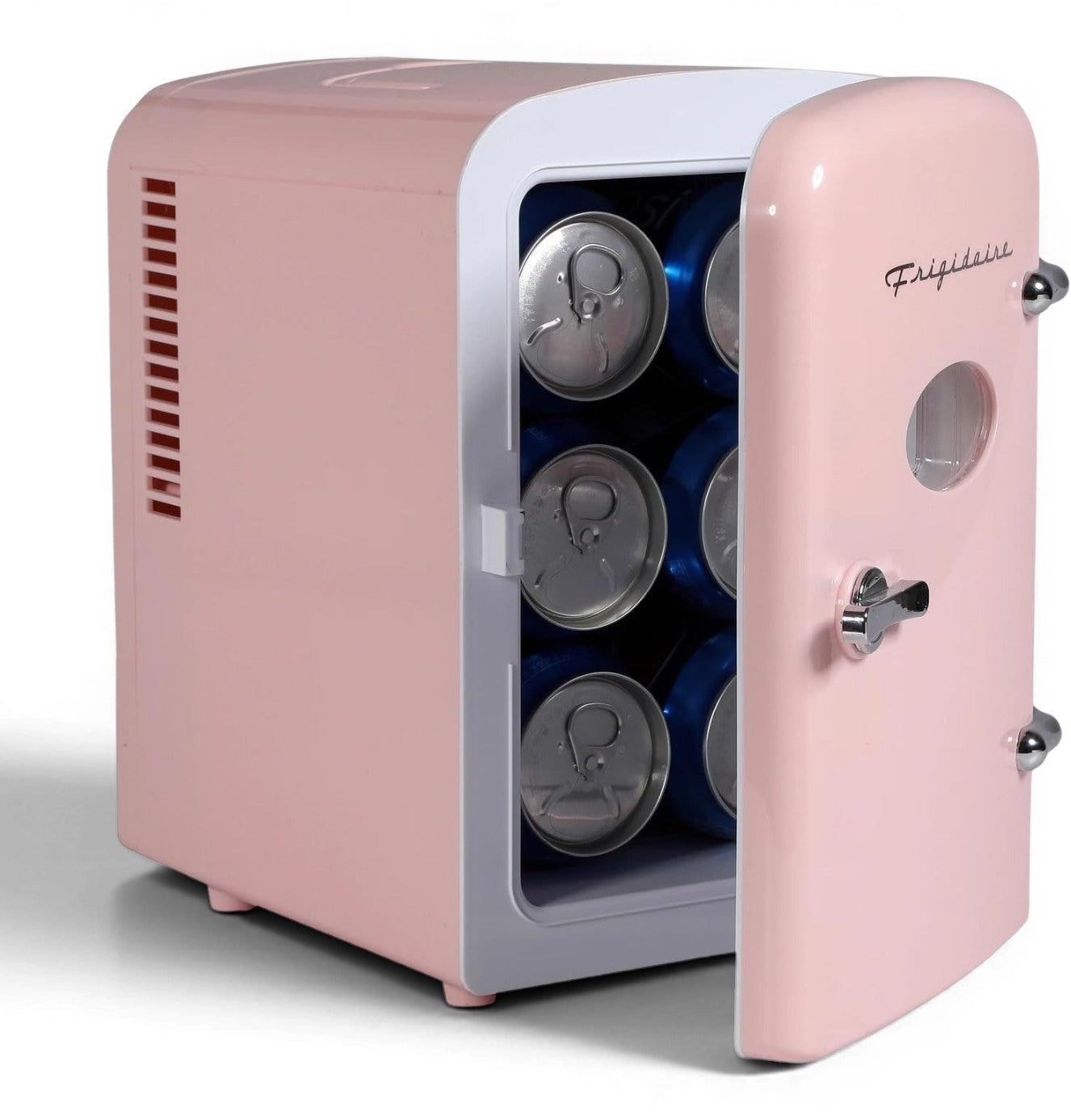 Frigidaire Retro Mini Compact Beverage Refrigerator Pink, 6 Can EFMIS129-PINK