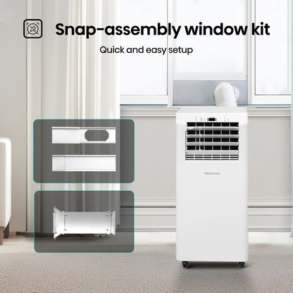 Hisense 5000 BTU (DOE) 115-Volt 150 sq. ft. Vented Small Room Portable Air Conditioner, Remote control - AP0525CR1W