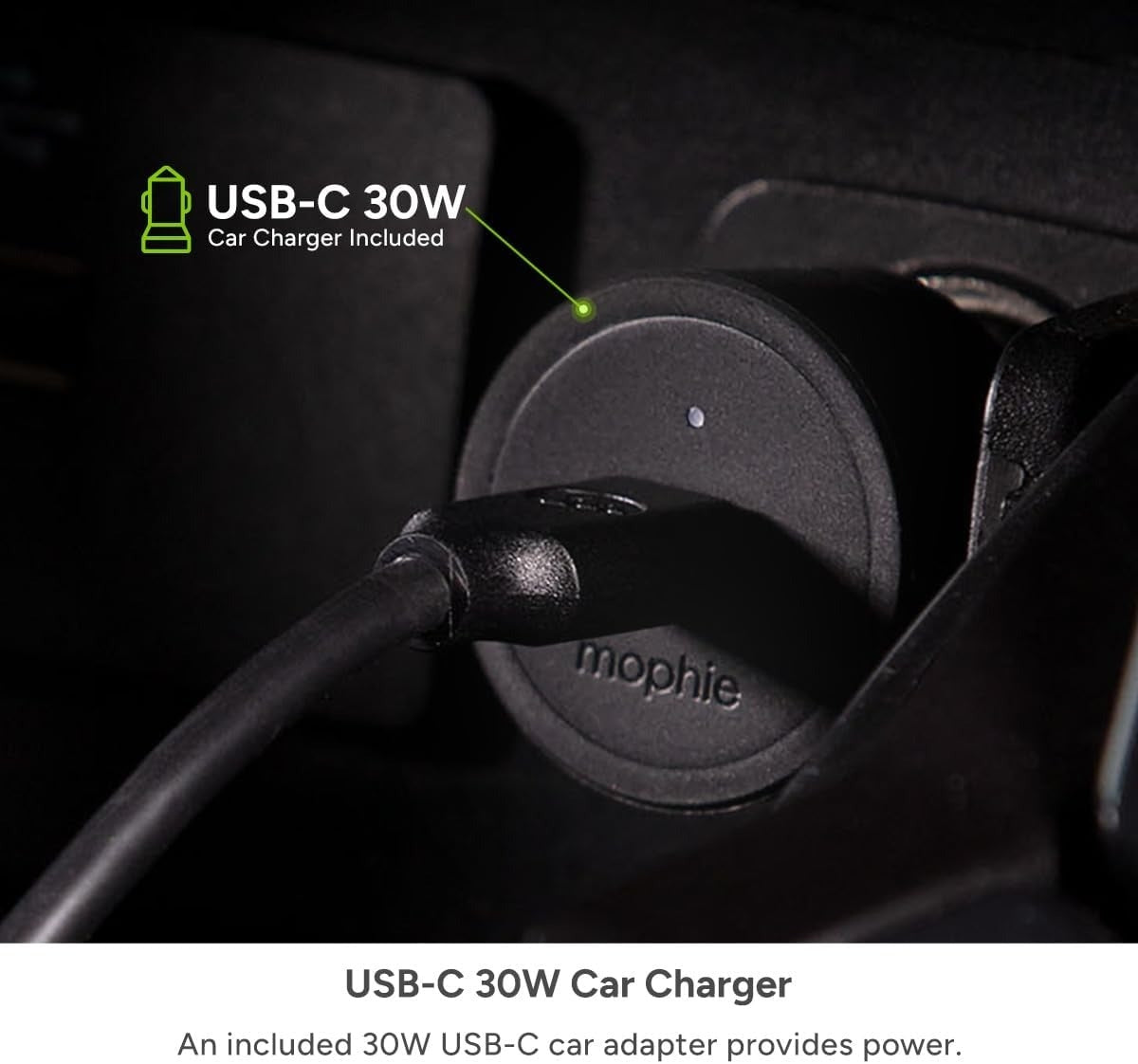 Mophie Snap+ Wireless Charging Car Vent Mount Black SNP-WRLS-VNTMNT
