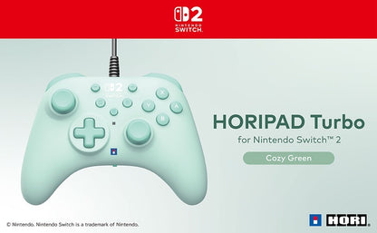 HORI HORIPAD Turbo (Cozy Green) Game controller for Nintendo Switch 2 - NSX-110U