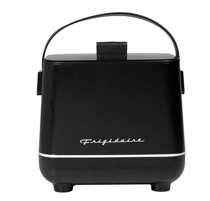 Frigidaire 6-Can Retro Top-Opening Portable Beverage Mini Fridge/Cooler EFMIS308-BLACK Certified Refurbished