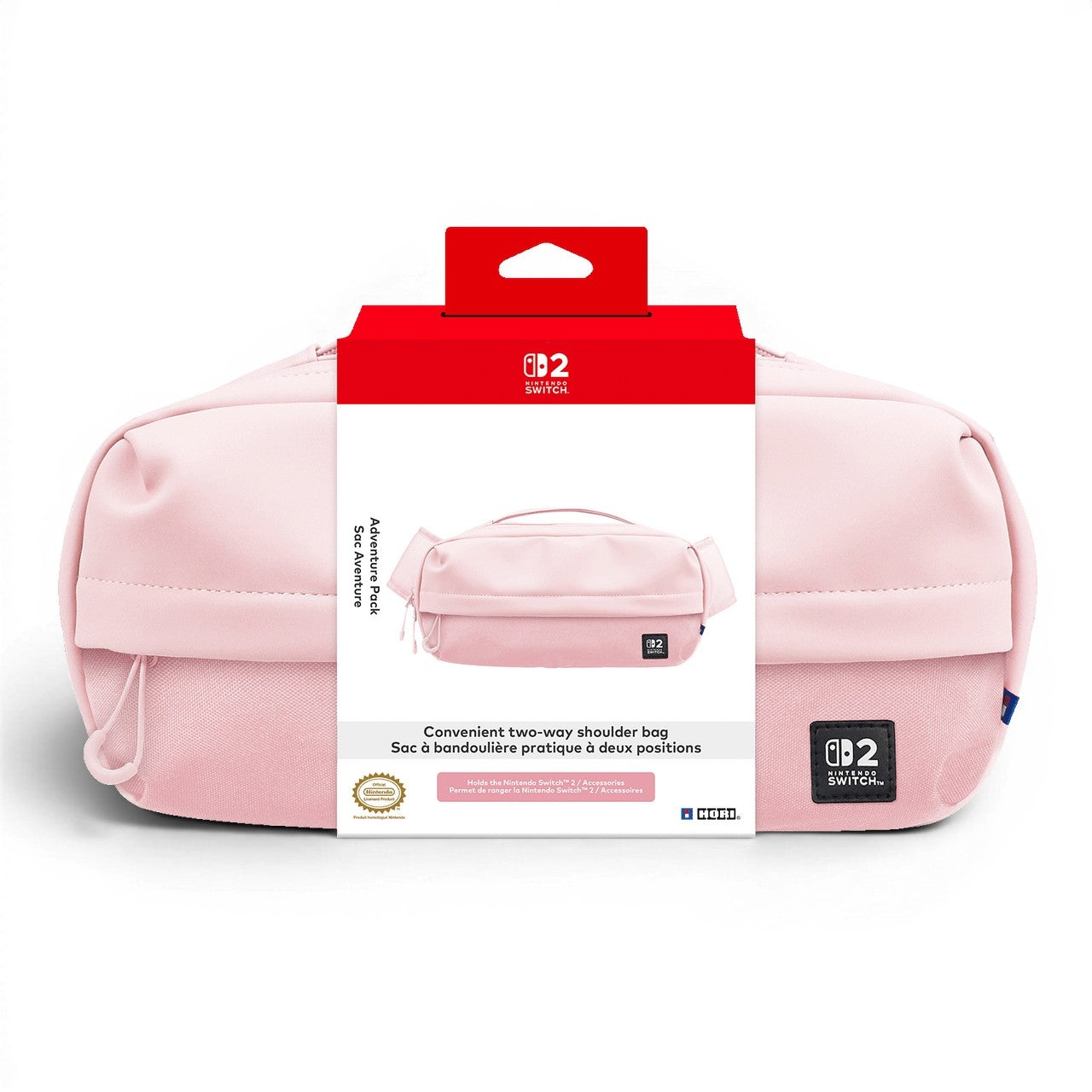 HORI Crossbody Adventure Pack (Cozy Pink) for Nintendo Switch 2 NSX-117U