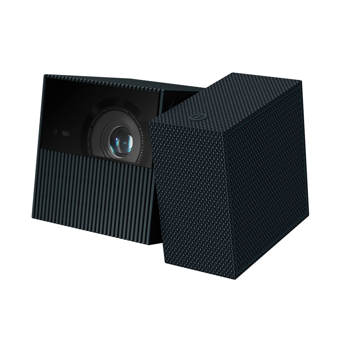 TCL PlayCube 1080P Full HD HDR DLP Portable Smart Projector 750 ISO Lumens w/ Google TV, 750 ISO Lumens, Screen Sizes up to 150”, Wi-Fi 5 - P30D8F