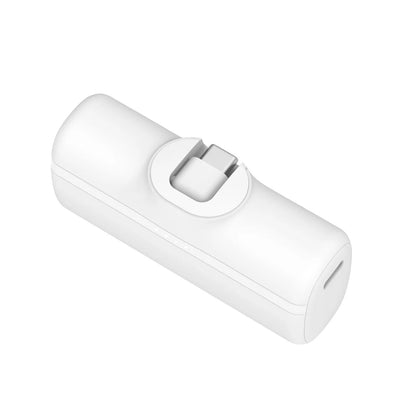 Nimble Bump 5000 mAh USB-C Power Bank w/ Foldable USB-C Connector White NB-BPC-5K1C-13623