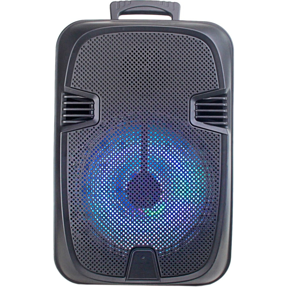 Technical Pro JB12PKG Rechargeable LED 12" Active Wireless Loudspeaker Package with Tripod, Microphone, and Cable
