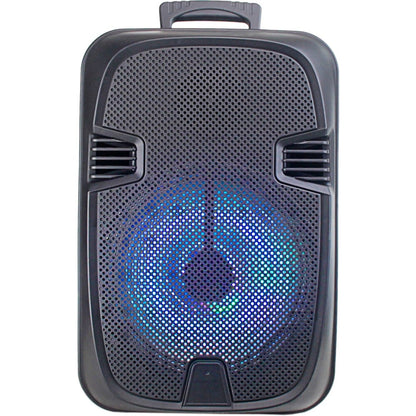 Technical Pro JB12PKG Rechargeable LED 12" Active Wireless Loudspeaker Package with Tripod, Microphone, and Cable