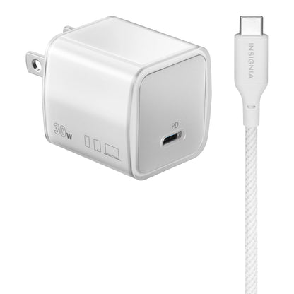 Mophie 30W USB-C PD GaN Wall Charger w/ 2M USB-C to USB-C Charging Cable CHG-WALL-PD-30W