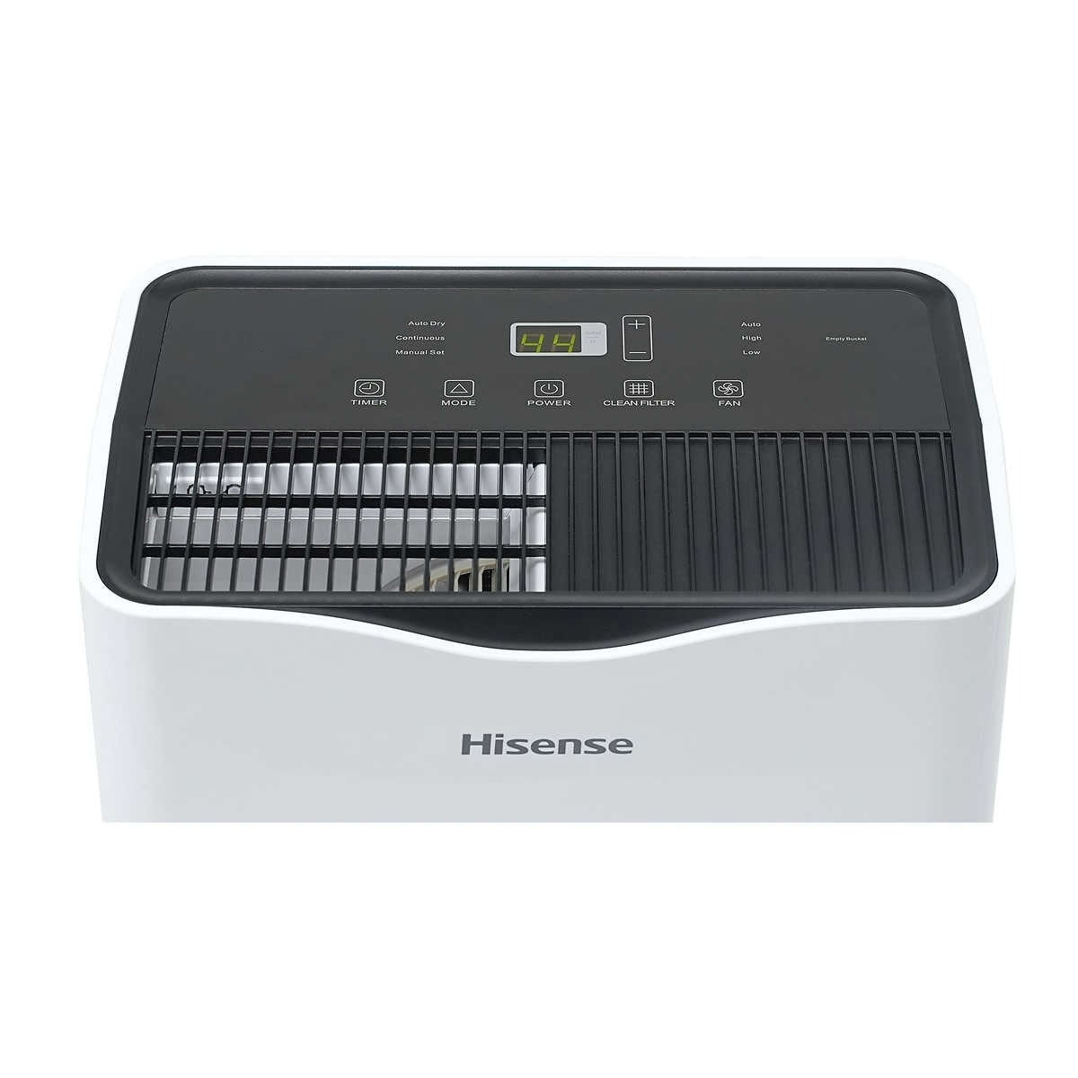 Hisense 35 Pint 3,000 sq. ft. Portable Dehumidifier, Low Noise Airflow System, 3-Speeds, Noise 45-49 dB, Removable Washable Filter - HD3524