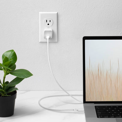 Mophie 30W USB-C PD GaN Wall Charger w/ 2M USB-C to USB-C Charging Cable CHG-WALL-PD-30W