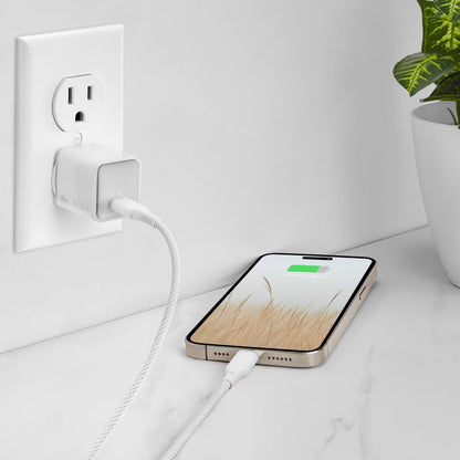Mophie 30W USB-C PD GaN Wall Charger w/ 2M USB-C to USB-C Charging Cable CHG-WALL-PD-30W