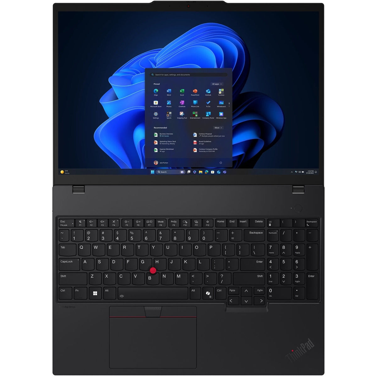 Lenovo ThinkPad T16 Gen 4 21QFS1E700 16.0" LCD Laptop Intel Core Ultra 7 255U  2.0 GHz 16GB 1TB SSD Wi-Fi 6E Windows 11 Pro 21QFS1E700
