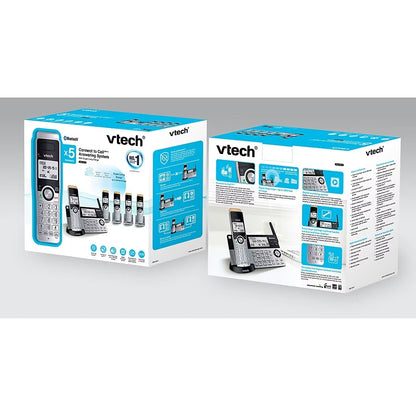 Vtech 5-Handset Cordless Phone with Super Long Range, Bluetooth Connect to Cell, Smart Call Blocker and Answering System IS8129-5