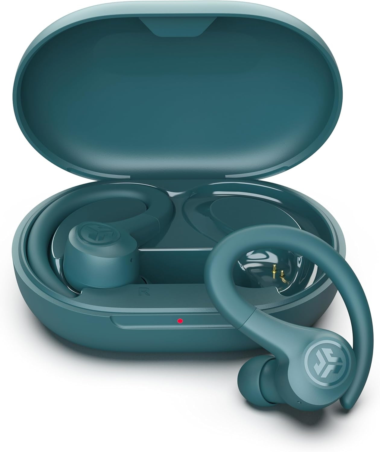 JLab Go Sport+ Wireless Workout Earbuds Featuring C3 Clear Calling, Secure Earhook Sport Design, 35+ Hour Bluetooth Playtime, and 3 EQ Sound Settings (Teal) EBGAIRSPRTRTEL124