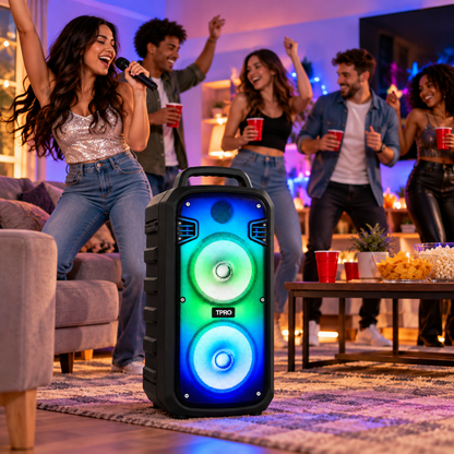 Technical Pro PL265X-R Rechargeable Dual 6.5" Bluetooth Speaker PL265X