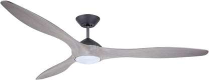 kathy ireland HOME by Luminance Lindbergh Eco 72" Graphite LED Indoor Propeller Ceiling Fan CF315TM72GRT