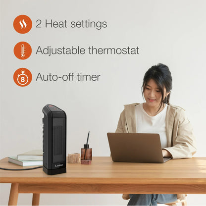 Lasko Oscillating Digital Ceramic Room Tower Heater with Remote Control CT16670