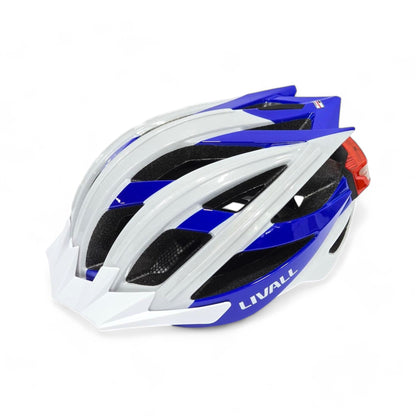 Livall BH100 Bling Biking Cycling Smart Helmet w Volume Control LED Turn Signals, Blue, Large BH100-15007