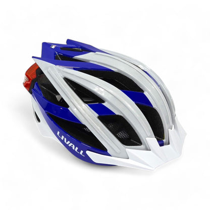 Livall BH100 Bling Biking Cycling Smart Helmet w Volume Control LED Turn Signals, Blue, Large BH100-15007