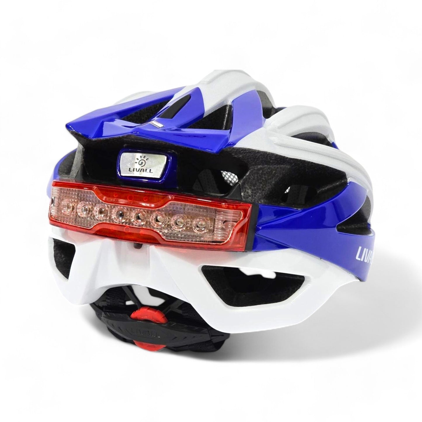 Livall BH100 Bling Biking Cycling Smart Helmet w Volume Control LED Turn Signals, Blue, Large BH100-15007