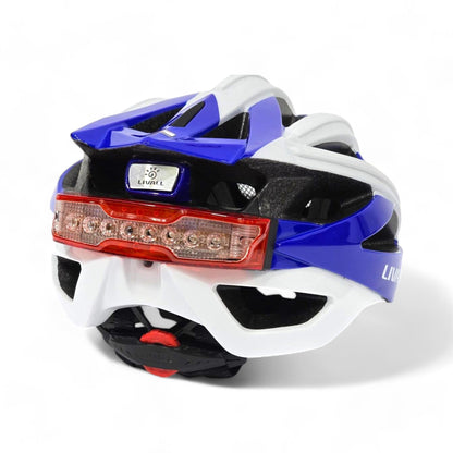 Livall BH100 Bling Biking Cycling Smart Helmet w Volume Control LED Turn Signals, Blue, Large BH100-15007