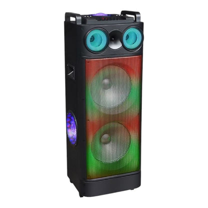 QFX Portable Party Speaker with TWS, Bluetooth and Liquid Motion Circle Lights LMS-1234