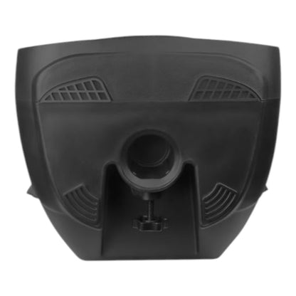 QFX LMS-8074 8" Portable Party Speaker with Liquid Motion Lights and Wired Microphone, 25Watts, Rechargeable battery, FM radio