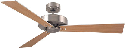 Luminance 3 Reversible Wood Blades in Satin White/Maple for Keane 52" Brushed Steel Indoor Ceiling Fan - B320SWMP