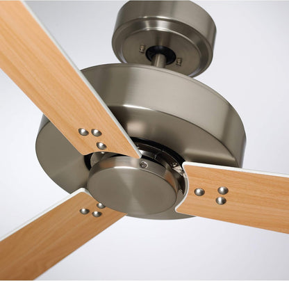 Luminance 3 Reversible Wood Blades in Satin White/Maple for Keane 52" Brushed Steel Indoor Ceiling Fan - B320SWMP