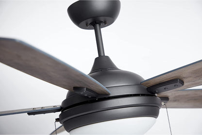 Luminance Atticus Graphite 52" Ceiling Fan Includes 5-Reversible EC1005GRT