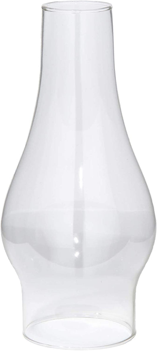 LUMINANCE Clear Glass Chimney 3" Fitter X 8-1/2"H Oil or Kerosene Lanterns- G30