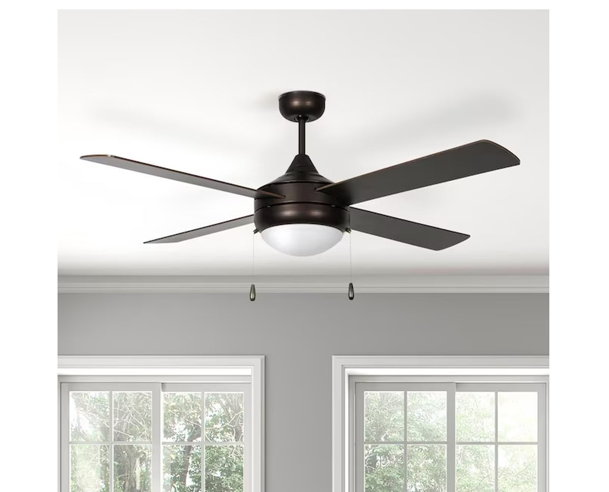Luminance Concord Fans Centurion Ceiling Fan Downlight Oil Rubbed Bronze Finish 52CNT4ORB-ES-LED