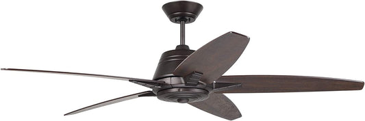 Luminance Kathy Ireland Home Euclid 56" Ceiling Fan w/ 4-Speed Wall Control Oil Rubbed Bronze CF500TORB