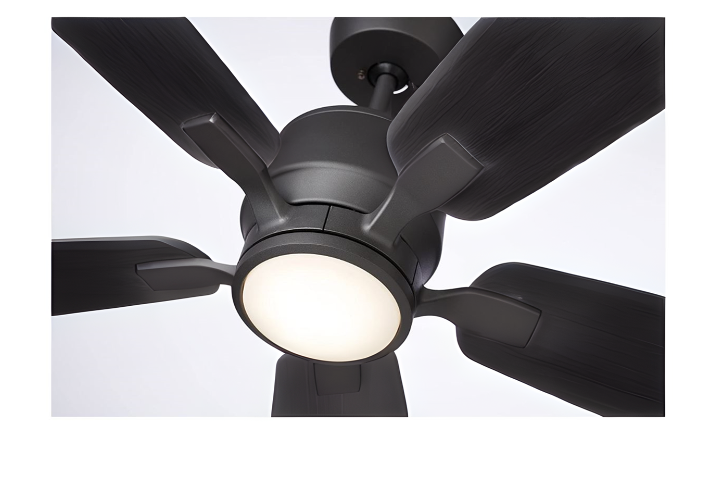 Luminance Kathy Ireland Ion Eco LED 60" Ceiling Fan DC Motor w/ Charcoal Wood Blades