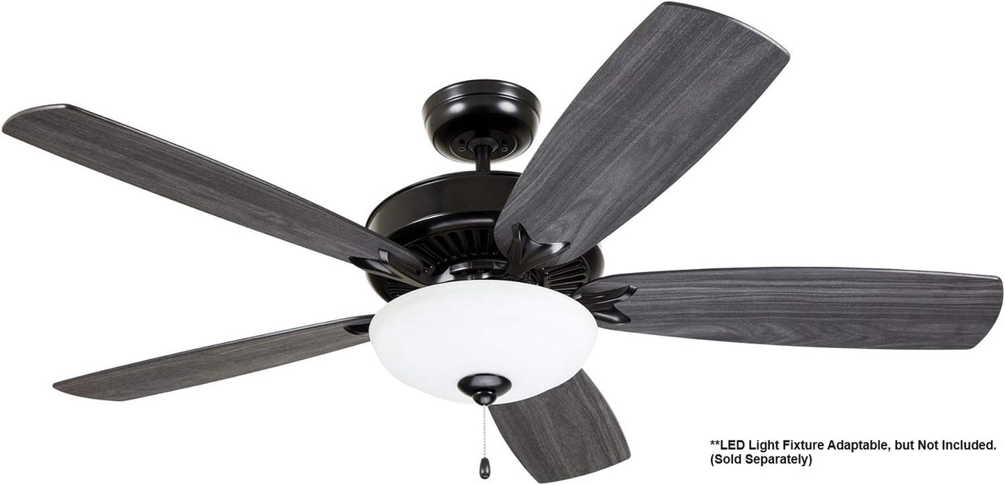 Luminance Kathy Ireland Premium Select Eco 58" Ceiling Fan Barbeque Black w/ Wall Control