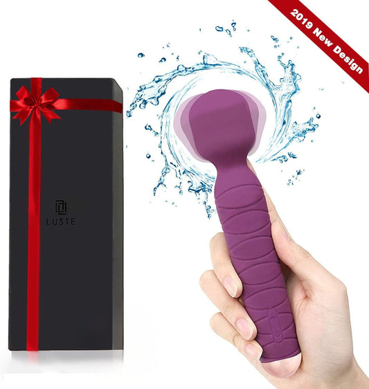 Luste Magic Waterproof Wand Massager IPX7 Cordless Electric, 10 Vibe Mode (Purple Color) Personal Massager, For Women And Men Purple - X001KNQE4X