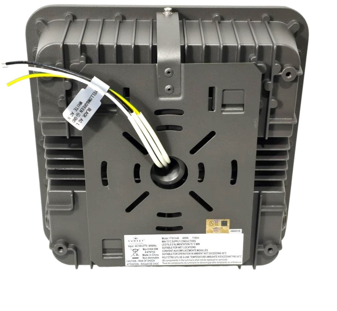 Sunset Surface Mounted LED Canopy Light, 55W, 4000K, 7150 Lms 100-220v F7613-66