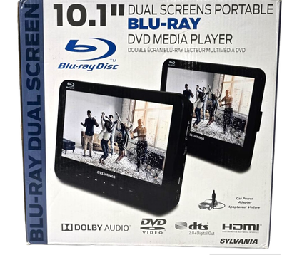 Sylvania 10.1" Dual Screen Portable Blu-ray DVD CD player w/ HDMI out SDVD1087