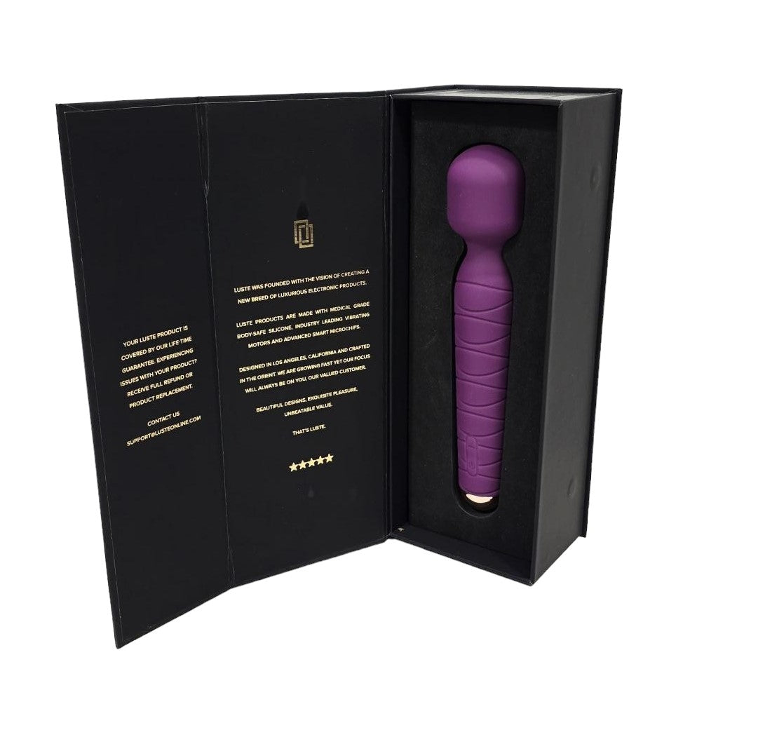 Luste Magic Waterproof Wand Massager IPX7 Cordless Electric, 10 Vibe M Hyper Microsystems, Inc. Luste Magic Waterproof Wand Massager IPX7 Cordless Electric, 10 Vibe M Hyper Microsystems, Inc.