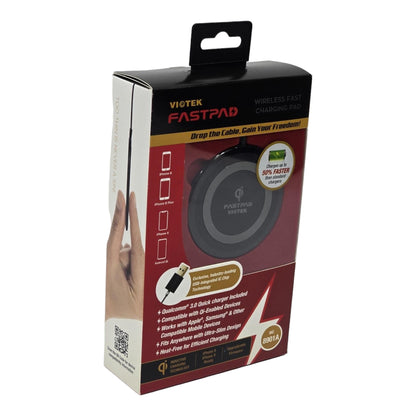 FASTPAD Ultra Slim Qi Wireless Charger Adapter 3 in 1 (USB-C, Micro-USB) Cable WC8901A-2