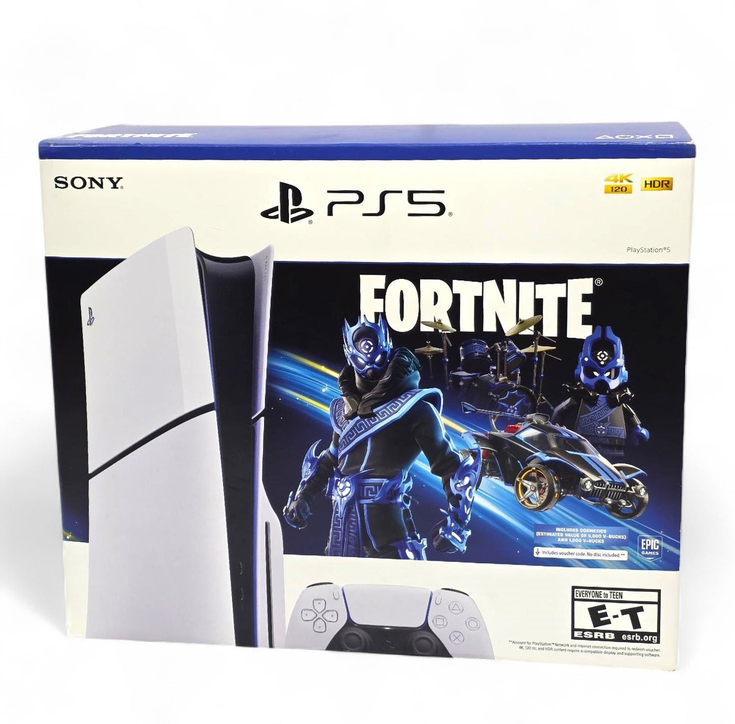 Sony PlayStation 5 Slim Console - Fortnite Cobalt Star Bundle - White 1TB - 1000045133