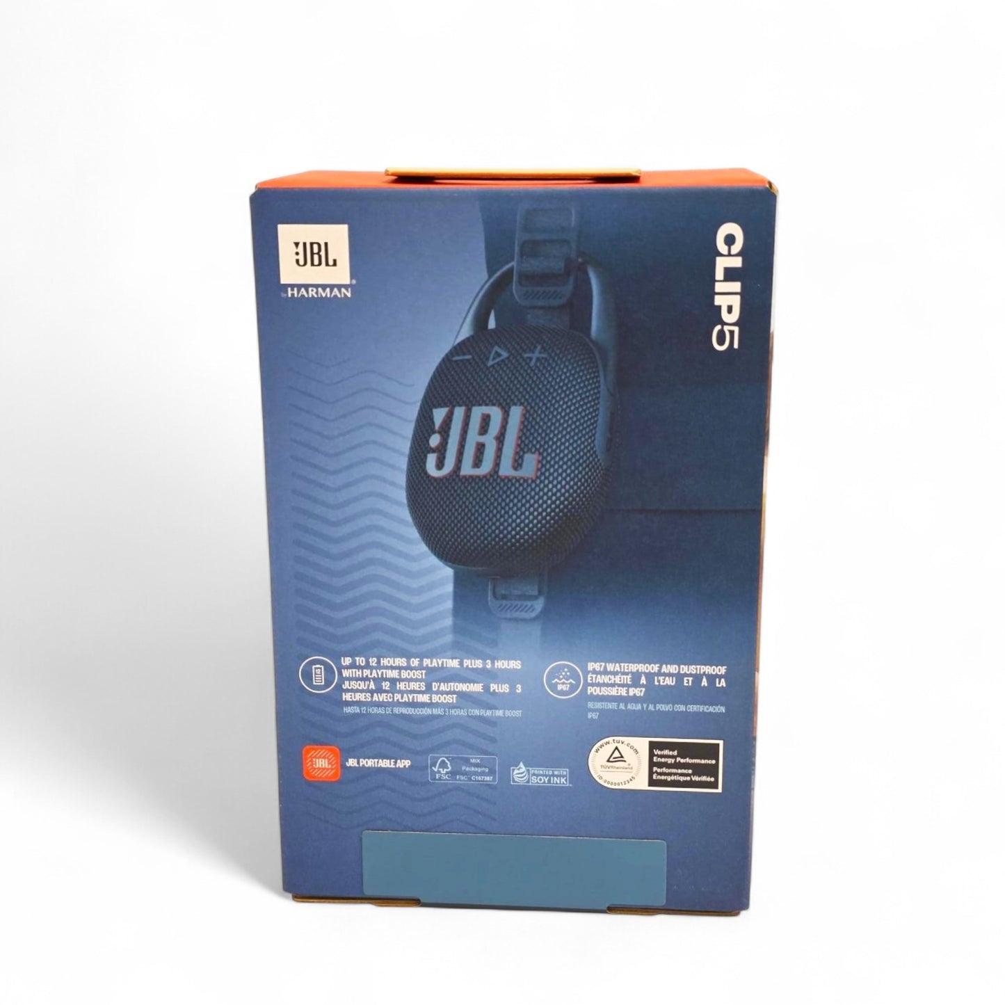 JBL Clip 5 Portable Waterproof Wireless Speaker Blue JBLCLIP5BLUAM