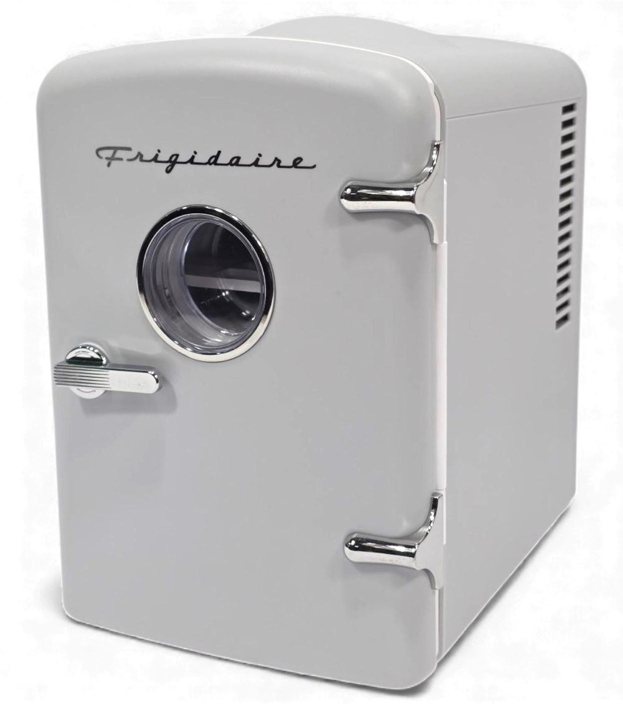 Frigidaire 6 Can/4L Mini Personal Retro Fridge Cooler EFMIS229-Moonbeam, Includes Home and 12V Car Cord, 4-liter capacity chills six 12 oz. soda cans (V2 model)