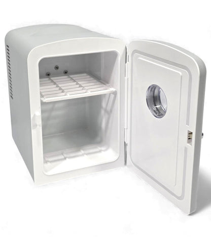 Frigidaire 6 Can/4L Mini Personal Retro Fridge Cooler EFMIS229-Moonbeam, Includes Home and 12V Car Cord, 4-liter capacity chills six 12 oz. soda cans (V2 model)
