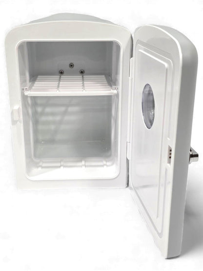 Frigidaire 6 Can/4L Mini Personal Retro Fridge Cooler EFMIS229-Moonbeam, Includes Home and 12V Car Cord, 4-liter capacity chills six 12 oz. soda cans (V2 model)