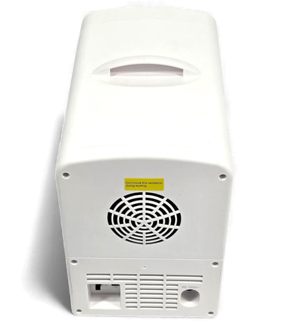 Frigidaire 9-Can or 6L Light Up Mini Fridge White, Retro Design, Includes 110v home power cord & 12V DC car adapter, 48-Watt - EFMIS172-C-WHITE (V2 model)