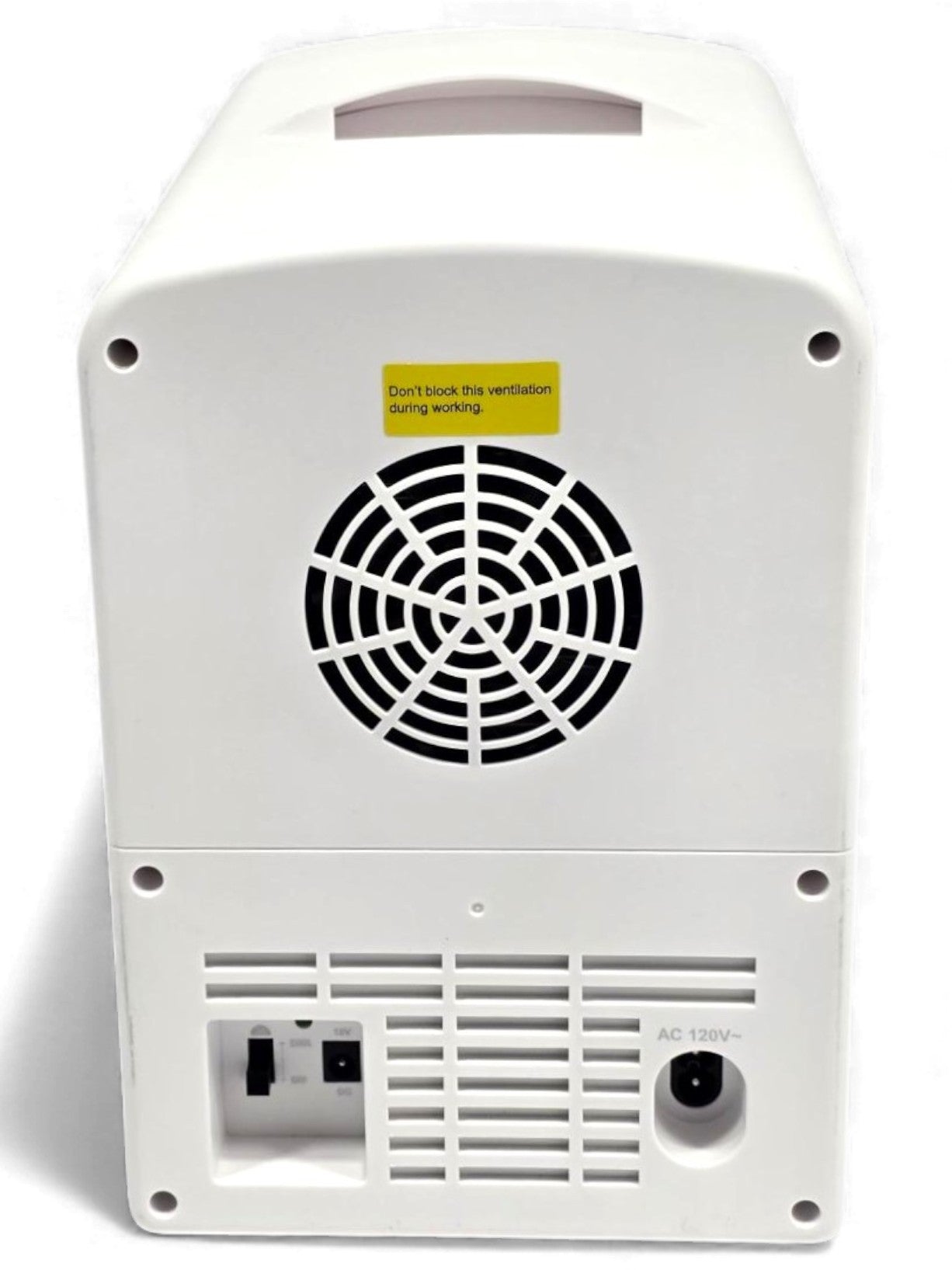 Frigidaire 9-Can or 6L Light Up Mini Fridge White, Retro Design, Includes 110v home power cord & 12V DC car adapter, 48-Watt - EFMIS172-C-WHITE (V2 model)